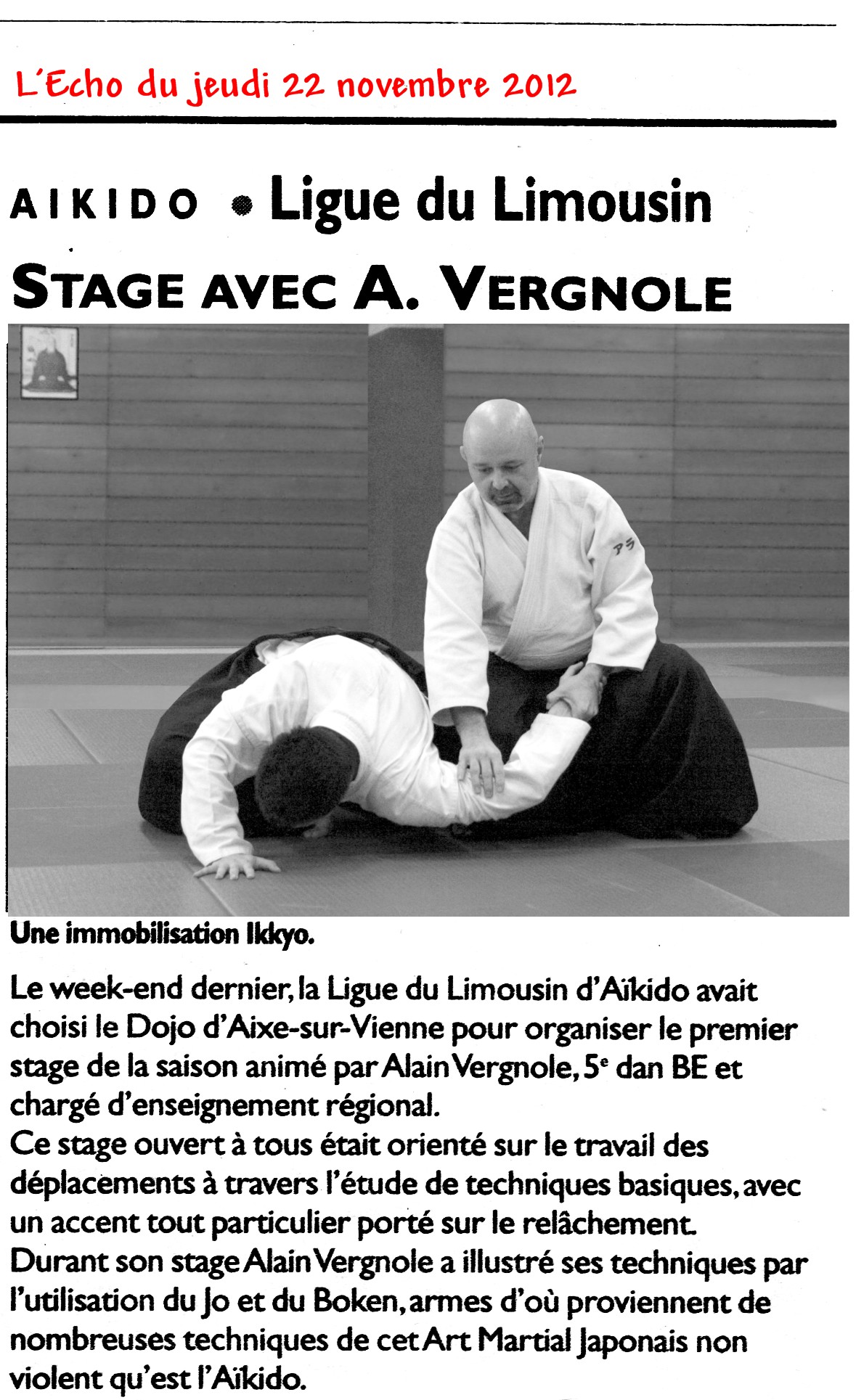 121122 Article de l'Echo Stage Aixe Alain Vergnole 001.jpg - 486,03 kB